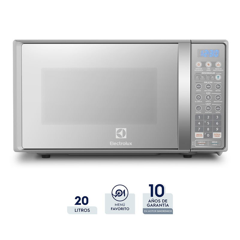 Horno Microondas Freestanding de 20 Litros Silver EMDO20S3GSLUG