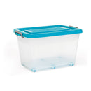 Caja Megautil Con Ruedas 65Lt Azul 01694AZUL
