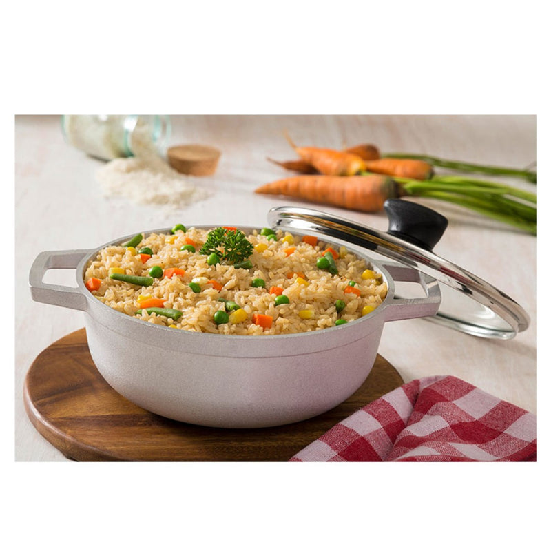 Caldero Imusa 22 Cms- 2.5 Lts Original Tapa de Vidrio N.4 8042300