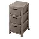 Cajonero Fique 3 Gavetas Mocca 12568
