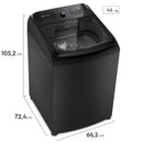 Lavadora Carga Superior de 22Kg Negro LP22I