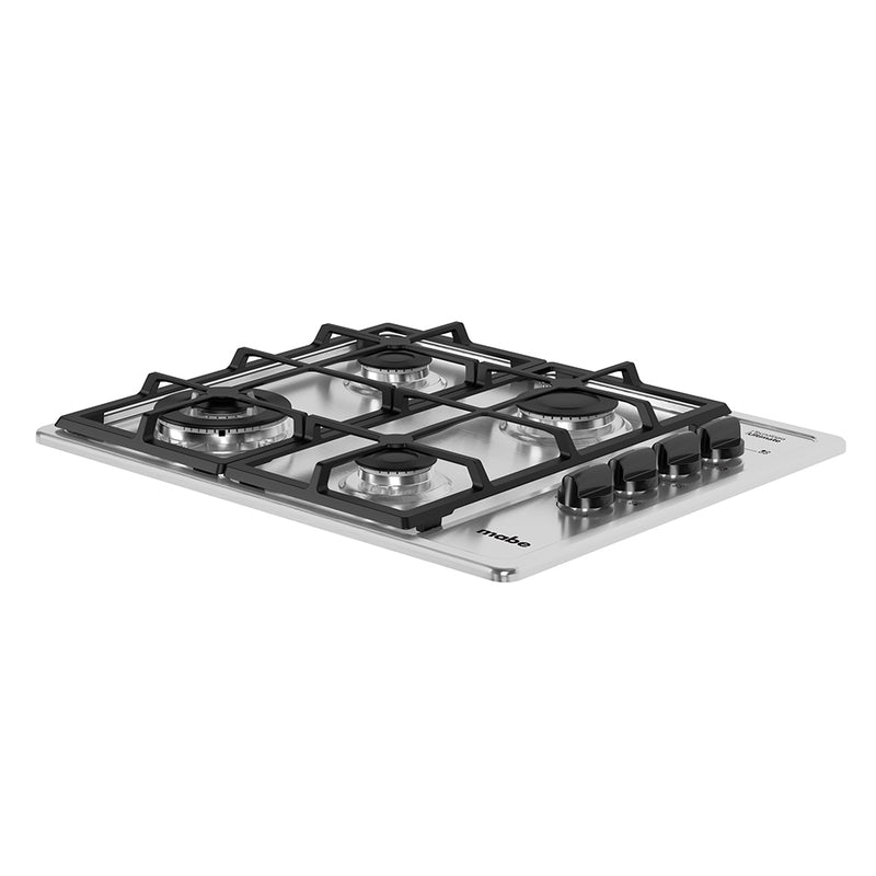 PM6055NF0   Cubierta de empotre a Gas Natural 60x50Cm 4 Puestos H 110V Inoxidable