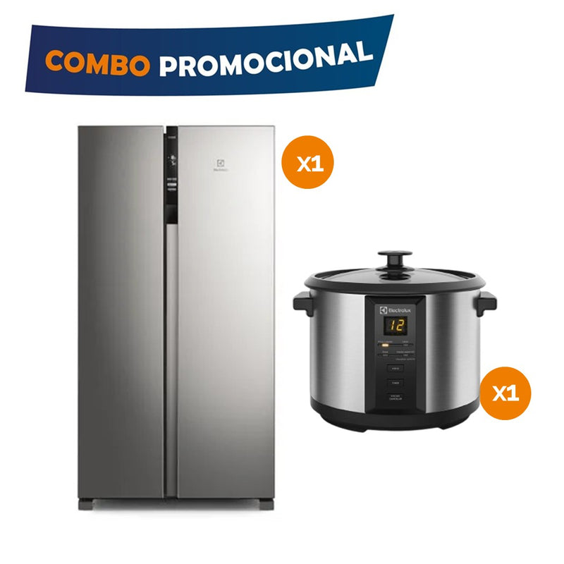 Combo 1 Nevecon 442LT Inox + Obsequio Olla Arrocera 10 Tazas Gris COMBO44210TZ