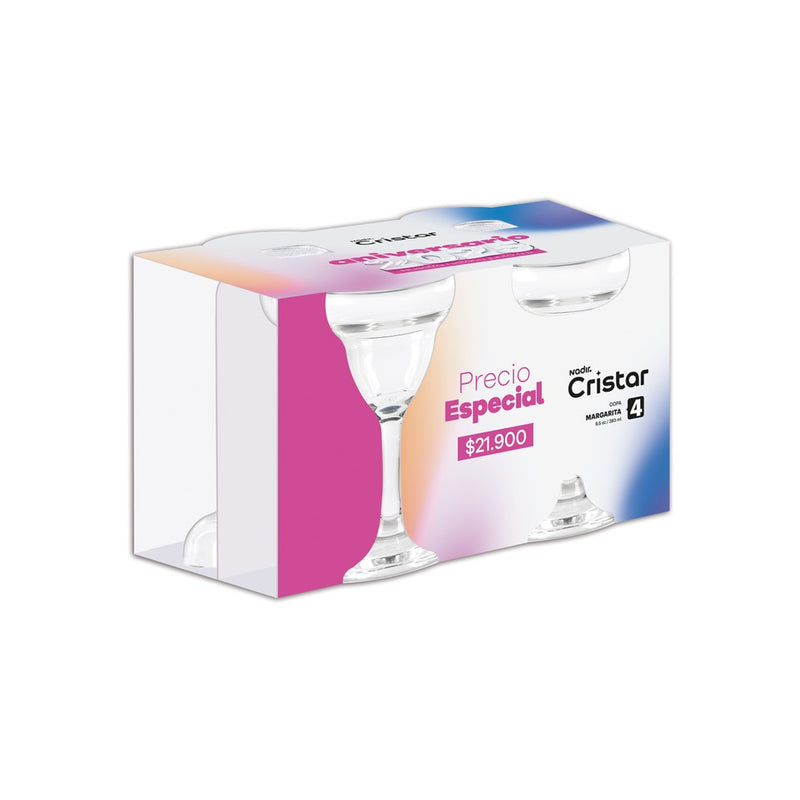 Copa Margarita 9oz 6 Canastillas x 4 Unidades 5444CL4ANIV25