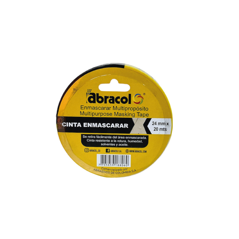 Cinta de Enmascarar 18mmx40mt Paquete x 12 Unidades CERAESM18040
