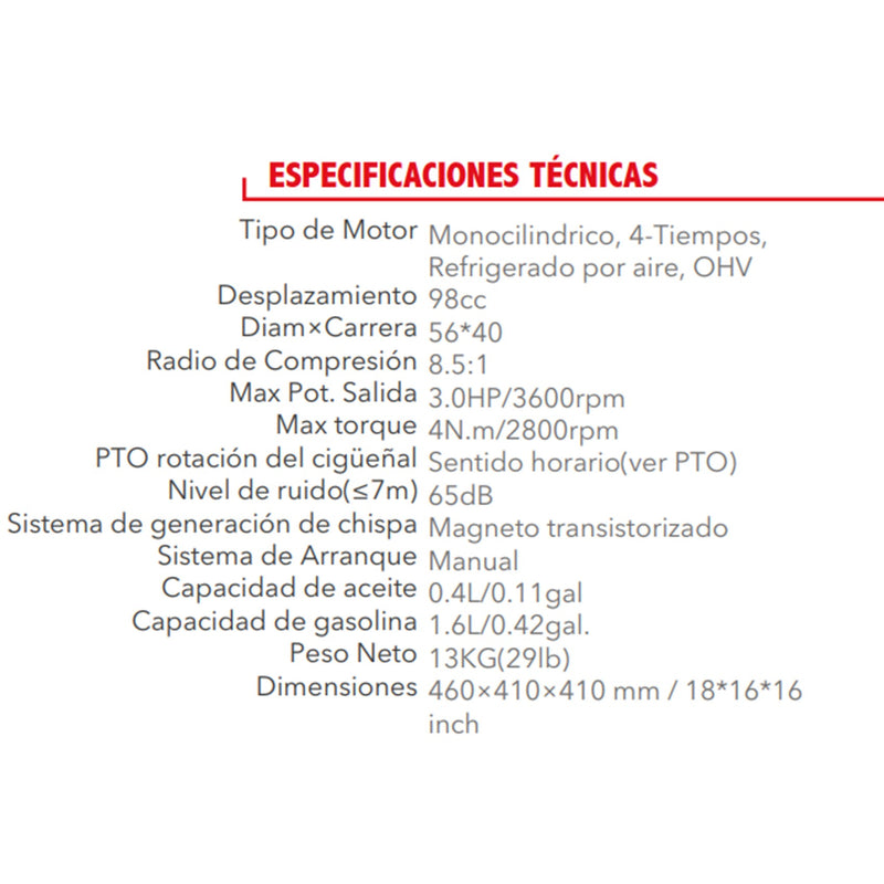 Motor Gasolina Tracker 7 Hp Eje Rosca TX170FAR