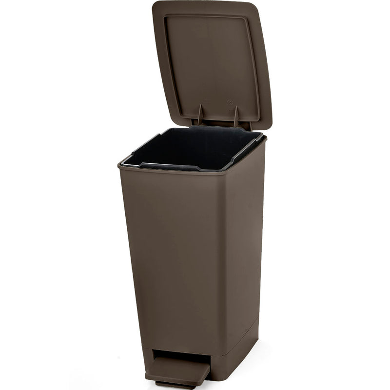 14404   Basurero con Pedal Slim 8lt Mocca