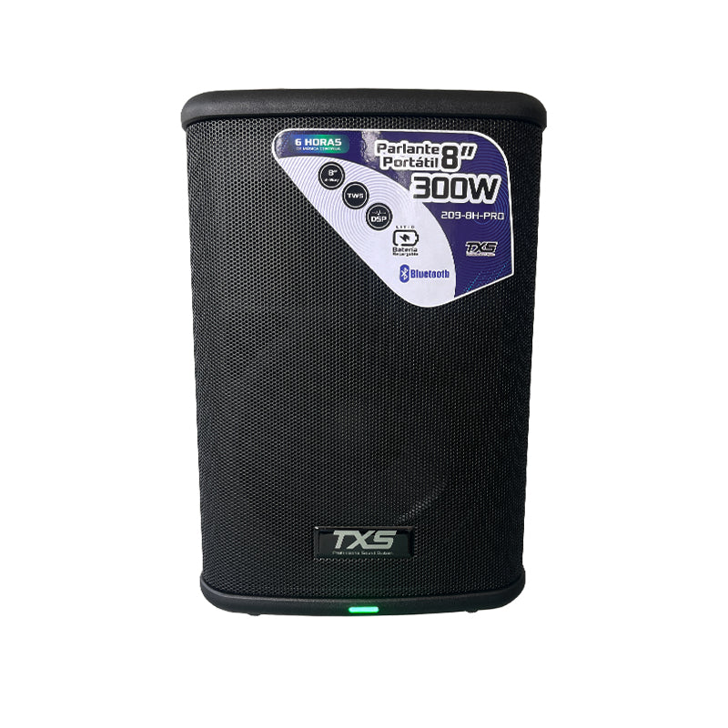 Cabina portatil de 8" Recargable 300W Negro