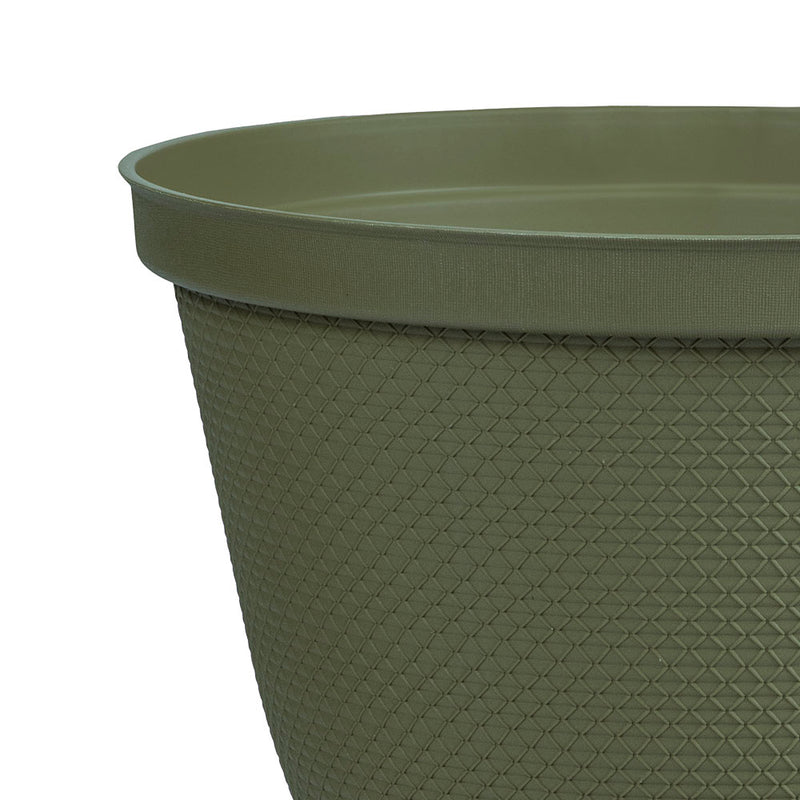 Matera Redonda Red Rafia de 35 Cm Verde Musgo 12991