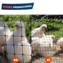 Combo Malla Gallinero 1.80 x 100 Mts Negro 4x5 COMBO4X5GALLINERO