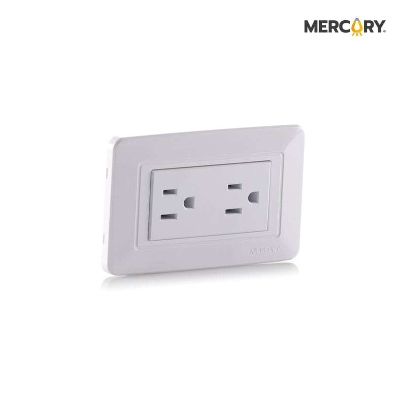 Toma Doble Polo a Tierra Blanco ETI11