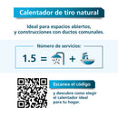 Calentador Mabe Paso 5.5L Tiro Natural GN CIM06C2SSNA