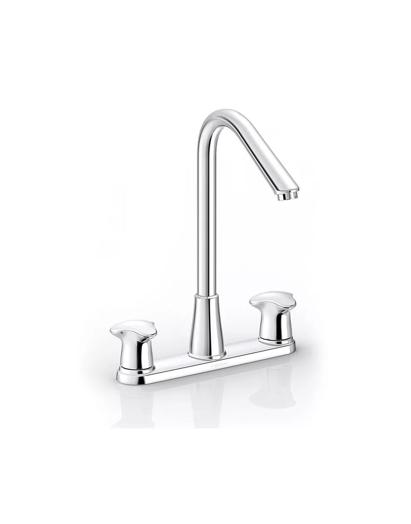 Mezclador Lavaplatos De 8" Aluvia Sobre mesón Triceta Bolsa X 3 Unidades AV5133331