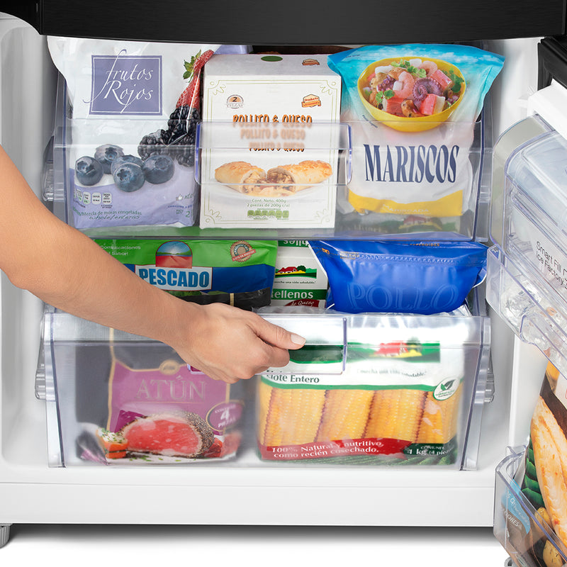 RMB400IBBRX0   Nevera Bottom Freezer 400 Lts. Brutos Inox Mabe.