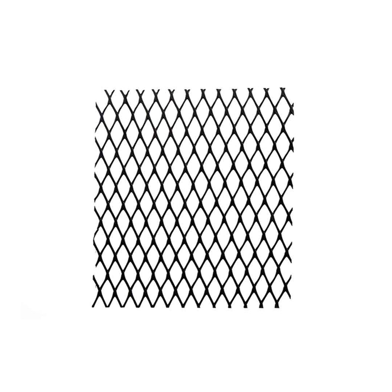 3100177NEGRO   Malla Diamante orificio 7x7mm 1m de ancho negro Rollo x 30 MT