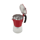 Cafetera Expresso 6 Tazas con Asa Rojo 6116500