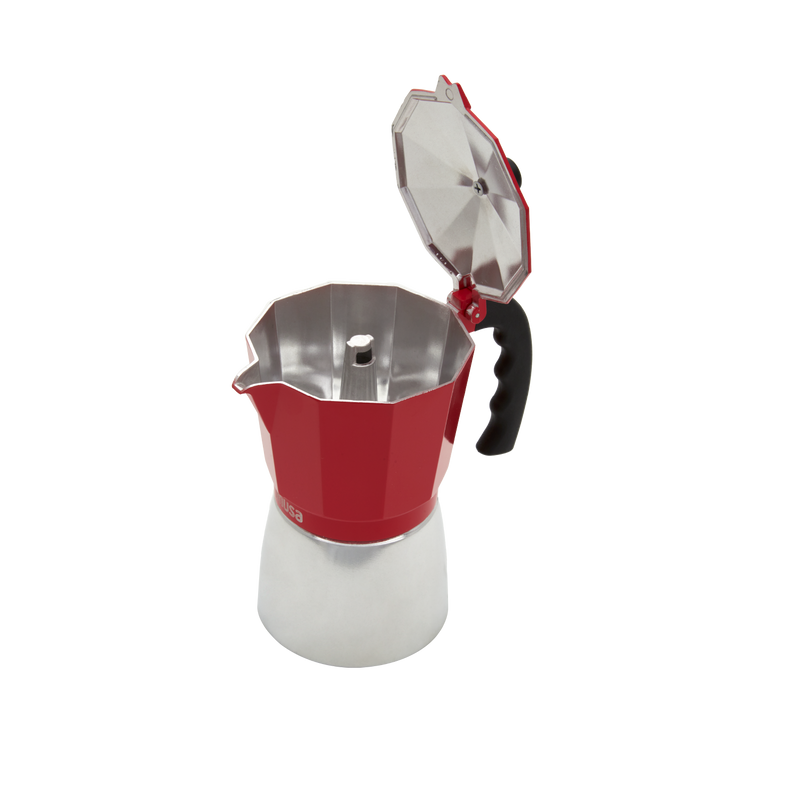 Cafetera Expresso 6 Tazas con Asa Rojo 6116500
