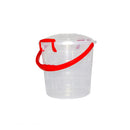Balde Fantasía 5 L Transparente con Manija Roja 06543ROJO