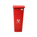 Papelera 55 Litros Tapa Plana - Rojo 581