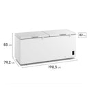 Congelador Horizontal Electrolux 724LT Blanco Inverter EFH70S3C5AW