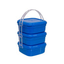 Portacomidas Cuadrado Set x3 Azul Claro 03684AZULCLARO
