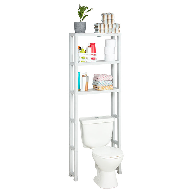 Estante Organizador de Baño 3 Niveles Blanco