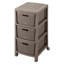 Cajonero Fique 3 Gavetas Mocca 12568