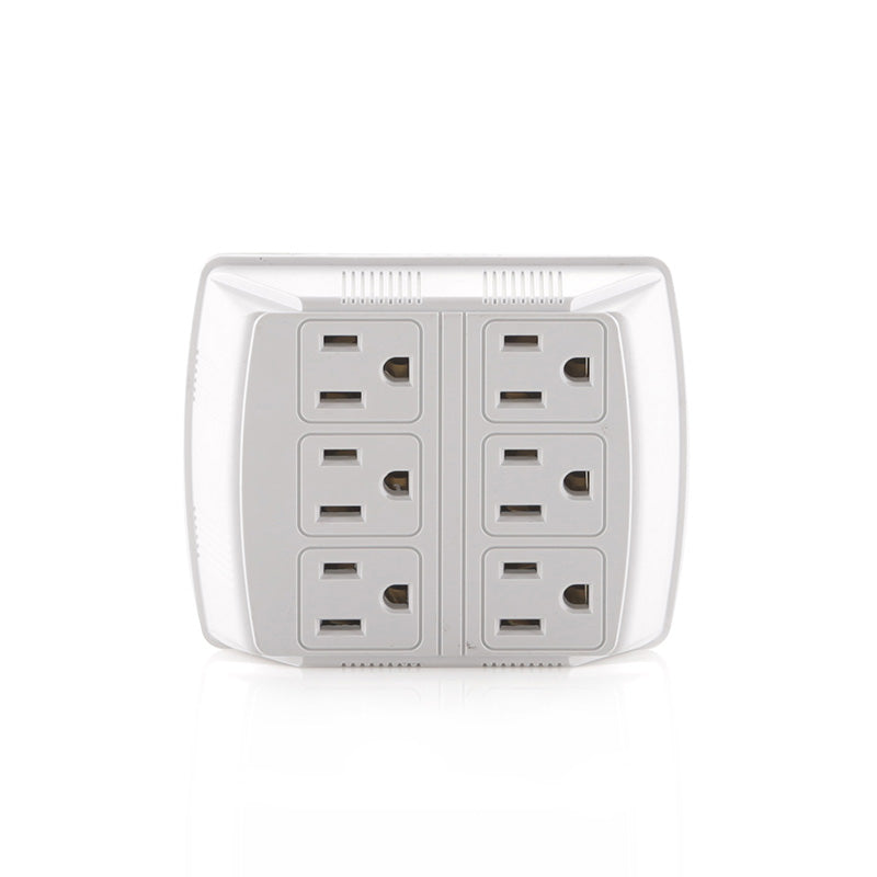 Multitoma 6 Salidas para Incrustar Color Beige ECA33