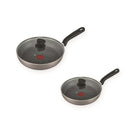 Set Sartenes 20-24cm Antiadherente Tapa de Vidrio Exclusivo 5861035756