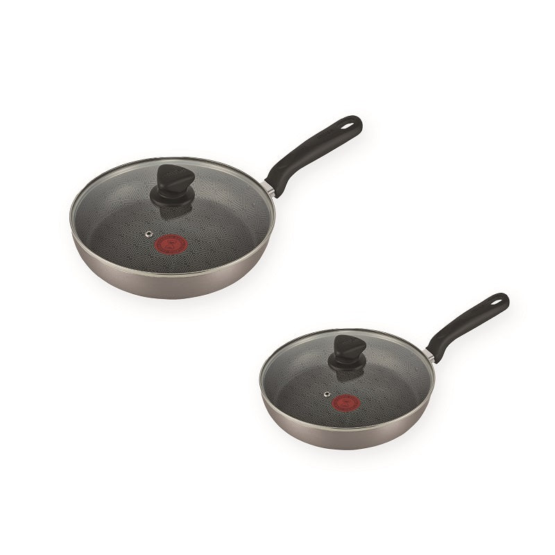 Set Sartenes 20-24cm Antiadherente Tapa de Vidrio Exclusivo 5861035756