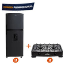 Combo 4 Neveras No Frost 243 Lt Titanio + 2 Sobremesas 2 Puestos COMBO243TITAN