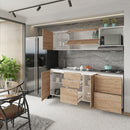 Cocina Genova Fluens 2.10 Lado Izquierdo 4 Puestos Maple 225709