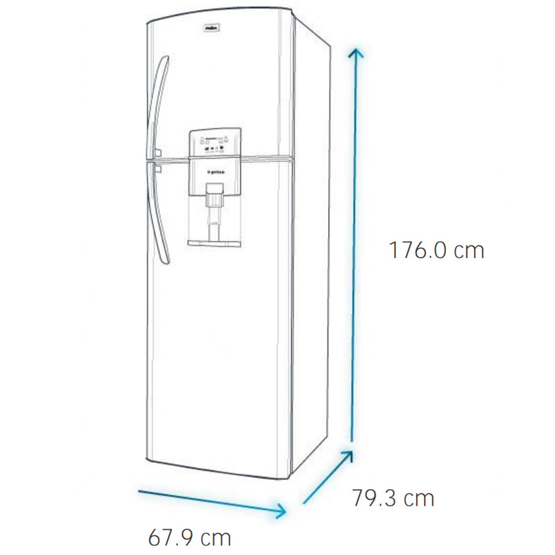 Nevera No Frost Mabe de 421 Litros Black Steel