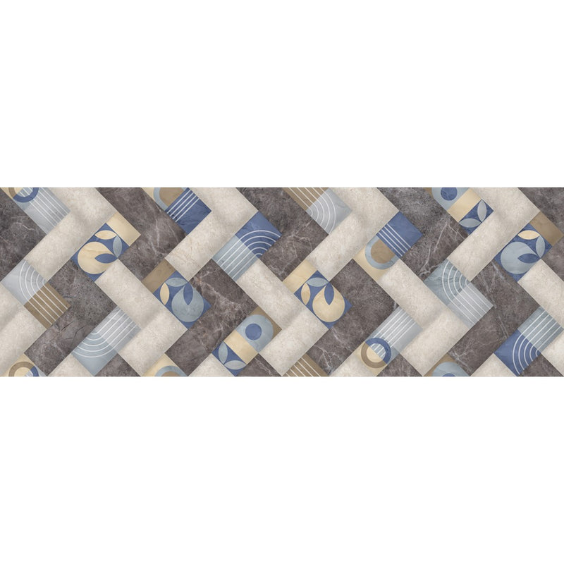 Liston Estructurado Leroy 15x45 Azul Cara Unica 452951151