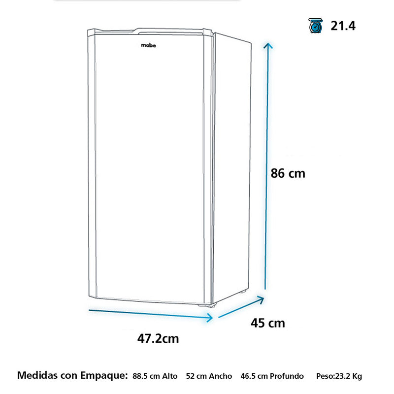 Minibar 93 Litros Inoxidable MABE RMF04BRX0