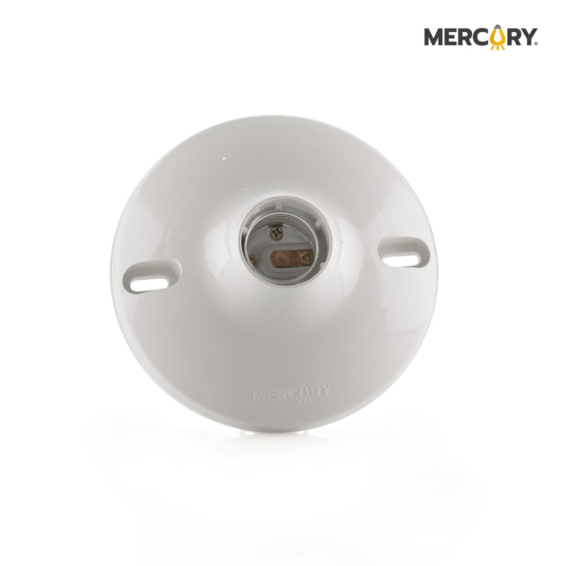 Plafón de Policarbonato E27 Premium Con Tornillos x 12 ECA73