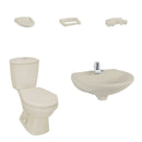 Combo Laguna 4.8 Litros Sin Pedestal Beige Grifería Cromada
