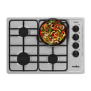 Cubierta de Empotrar a Gas Natural 60x44Cm 4 puestos F 110V Inoxidable PM6044NS0