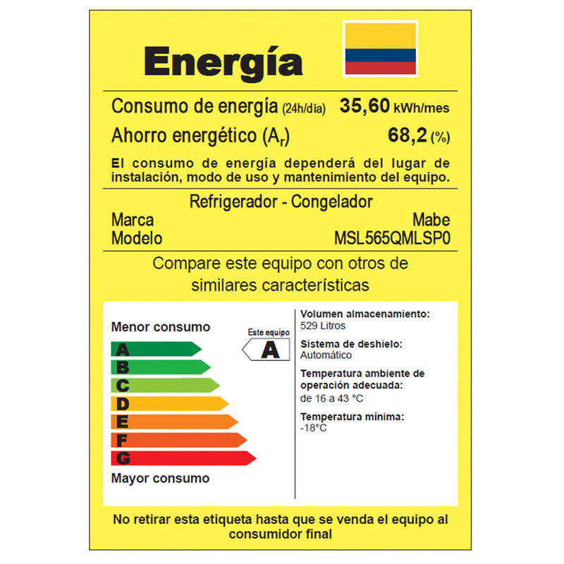 Nevecon No Frost 565LT Inverter Black Steel MSL565QMLSP0