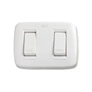 Interruptor Doble Due Blanco 12011