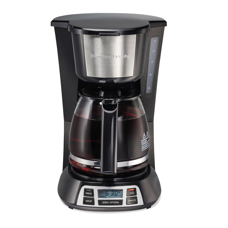 Cafetera Programable Hamilton Becah 12 Tazas Negro 49630G