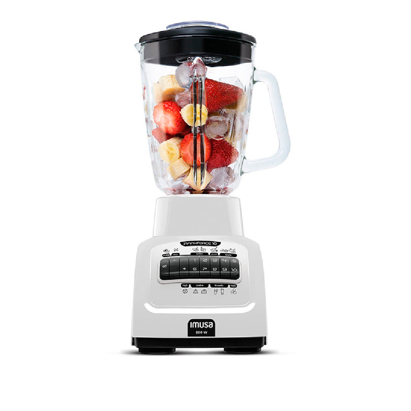 Licuadora IMUSA Infiny Force 10 Velocidades Blanca LM810156