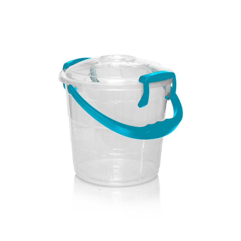 Balde Fantasia 5Lt  Transparente Manija Azul 06543AZUL