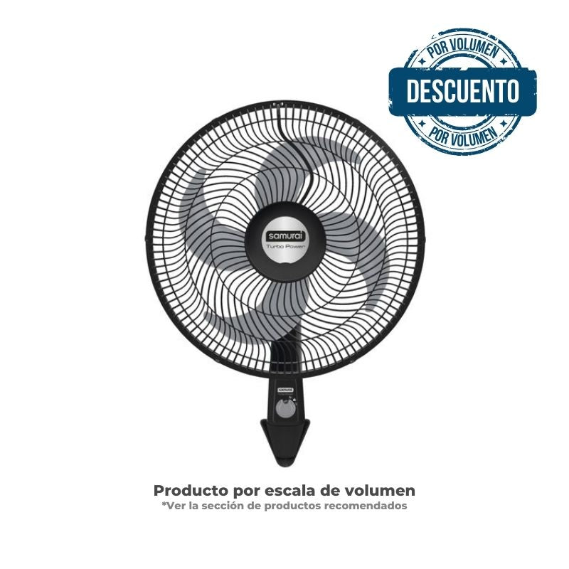 Ventilador Turbo Power Pared Negro 18"