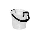 Balde Fantasía 5 L Transparente con Manija Negra 06543NEGRO