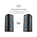 Parlante Bluetooth Multimedia 150W Negro con Luces LED HYSPBT729