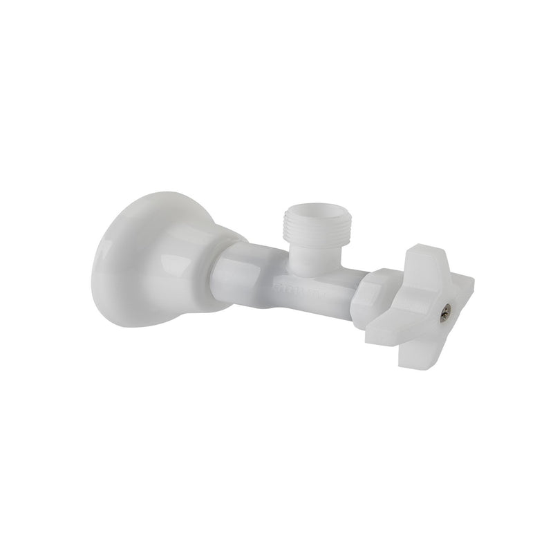 Válvula De Regulación Plástica Para Lavamanos, Lavaplatos y Sanitario de 1/2" x 1 Unidad 957900001