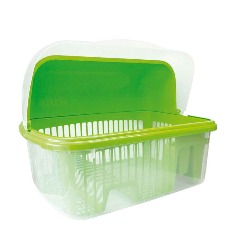 Porta vajilla Gigante con Tapa Cúpula - Verde Limón 843