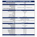 Generador Portátil Abierto Potencia de 8.0KW con Ruedas Ford