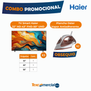 Combo X3 TV Smart Haier Negro 32" HD + 43" FHD 50" + UHD + 2 Planchas Oster Rosa de regalo COMBOTVHAIER